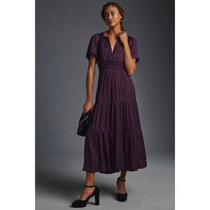 NWT Anthropologie The Somerset Maxi Dress XXS Purple